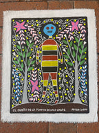 El Dueño de la Planta Bellaco Caspi ~ acrylic on canvas - 17.5” x 13.5”