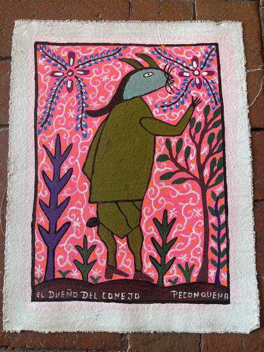 El Dueno Del Conejo ~ acrylic on canvas