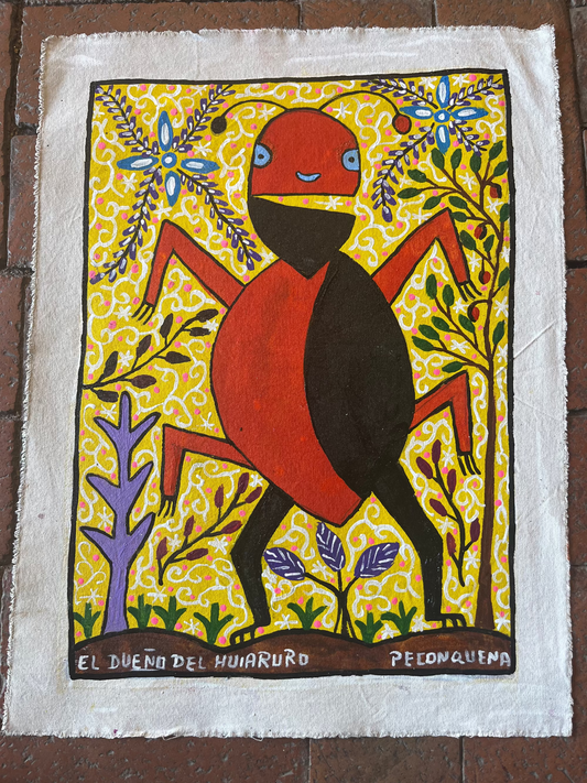 El Dueno Del Huiaruro ~ acrylic on canvas