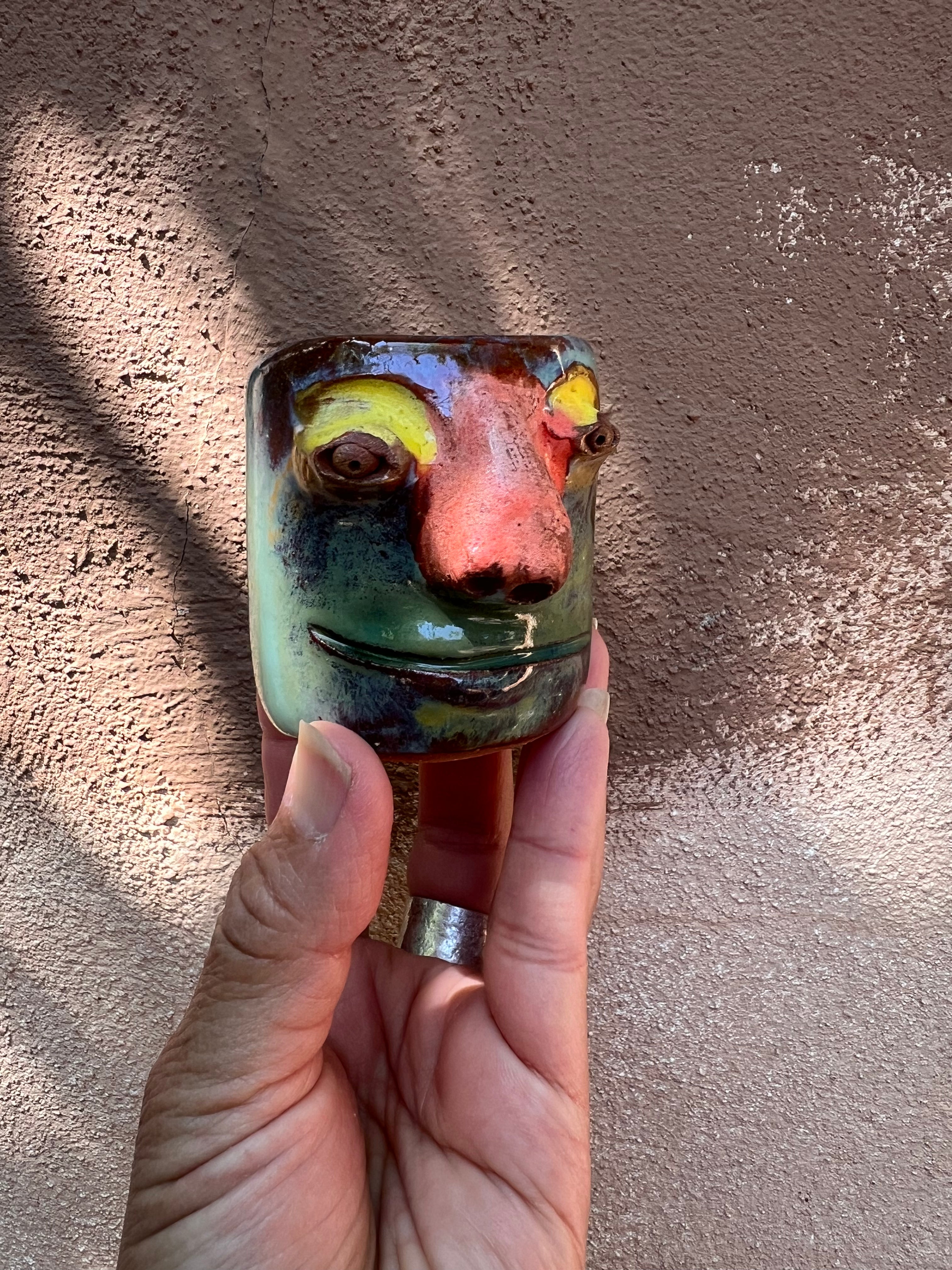 Face Mezcal Cups - Red clay