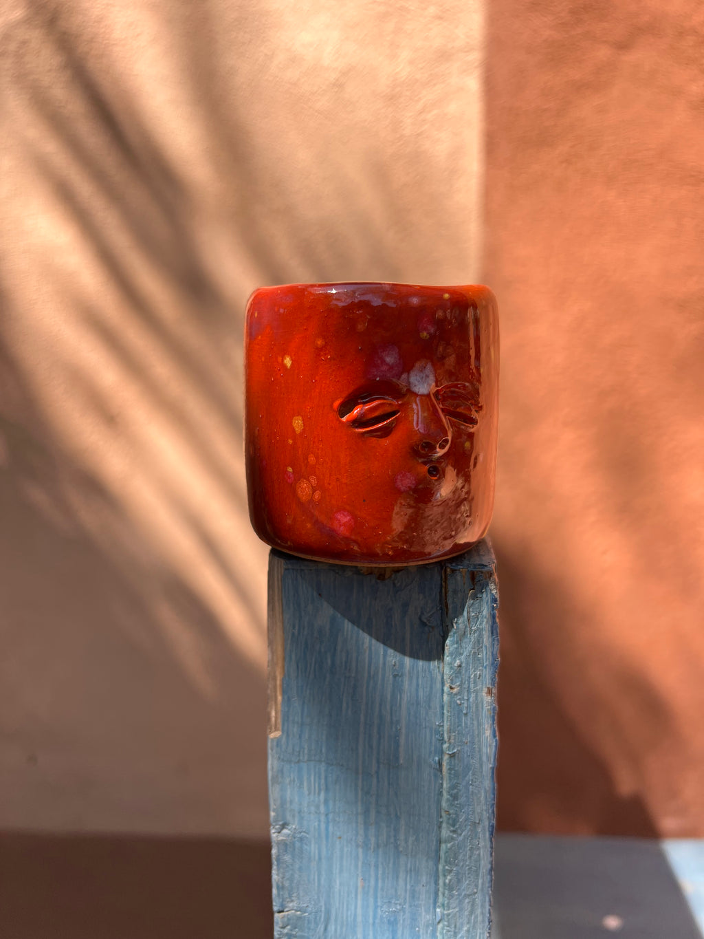 Face Mezcal Cups - Red clay