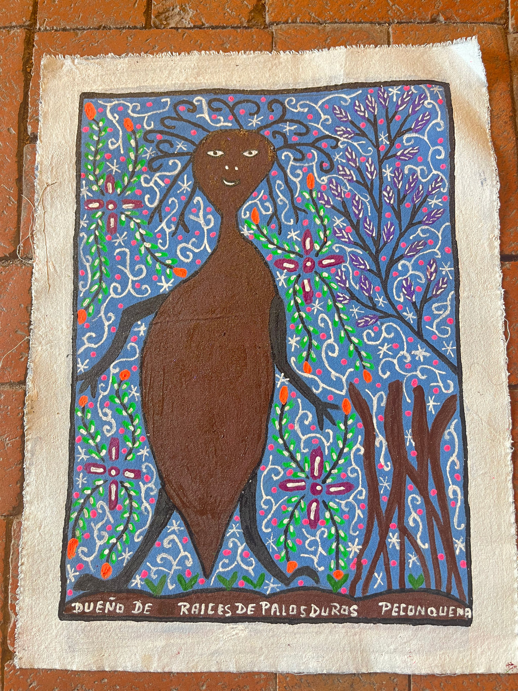 Dueno de Raices De Palos Duros ~ acrylic on canvas -18” x 14”