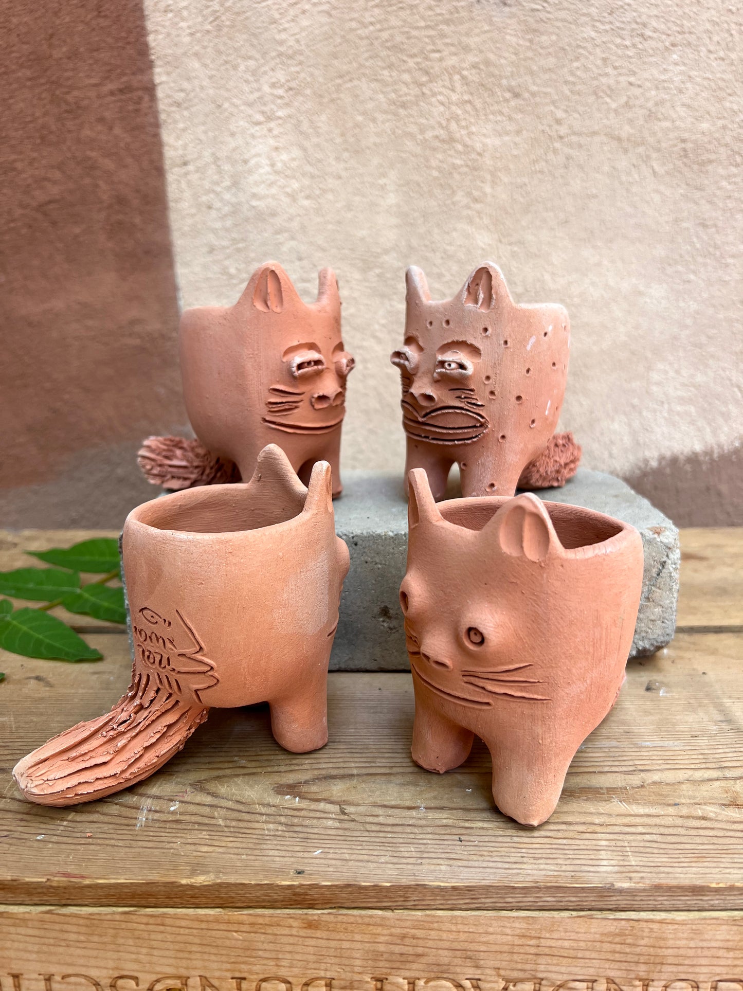 El Gato Terracota planter