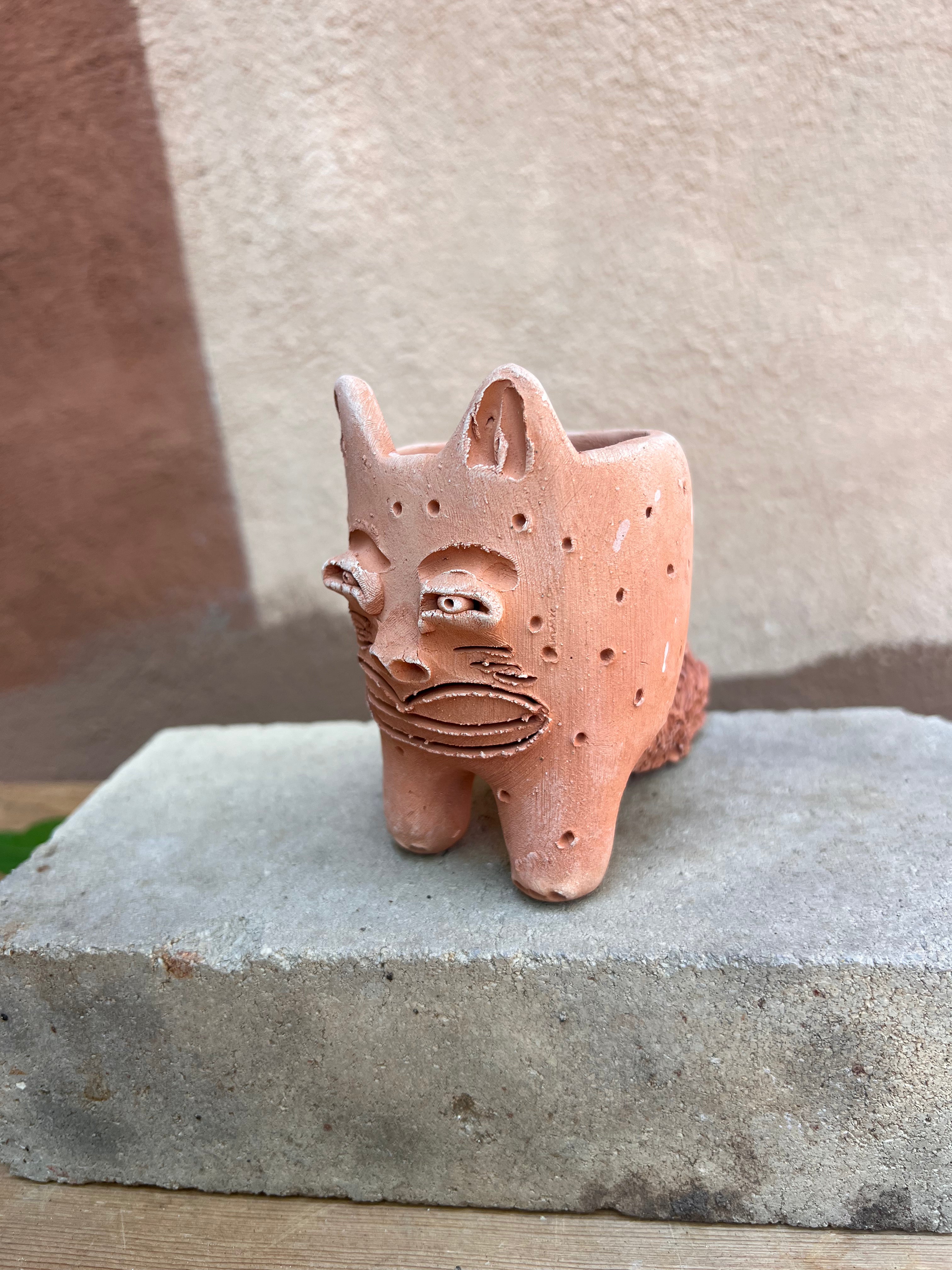 El Gato Terracota planter