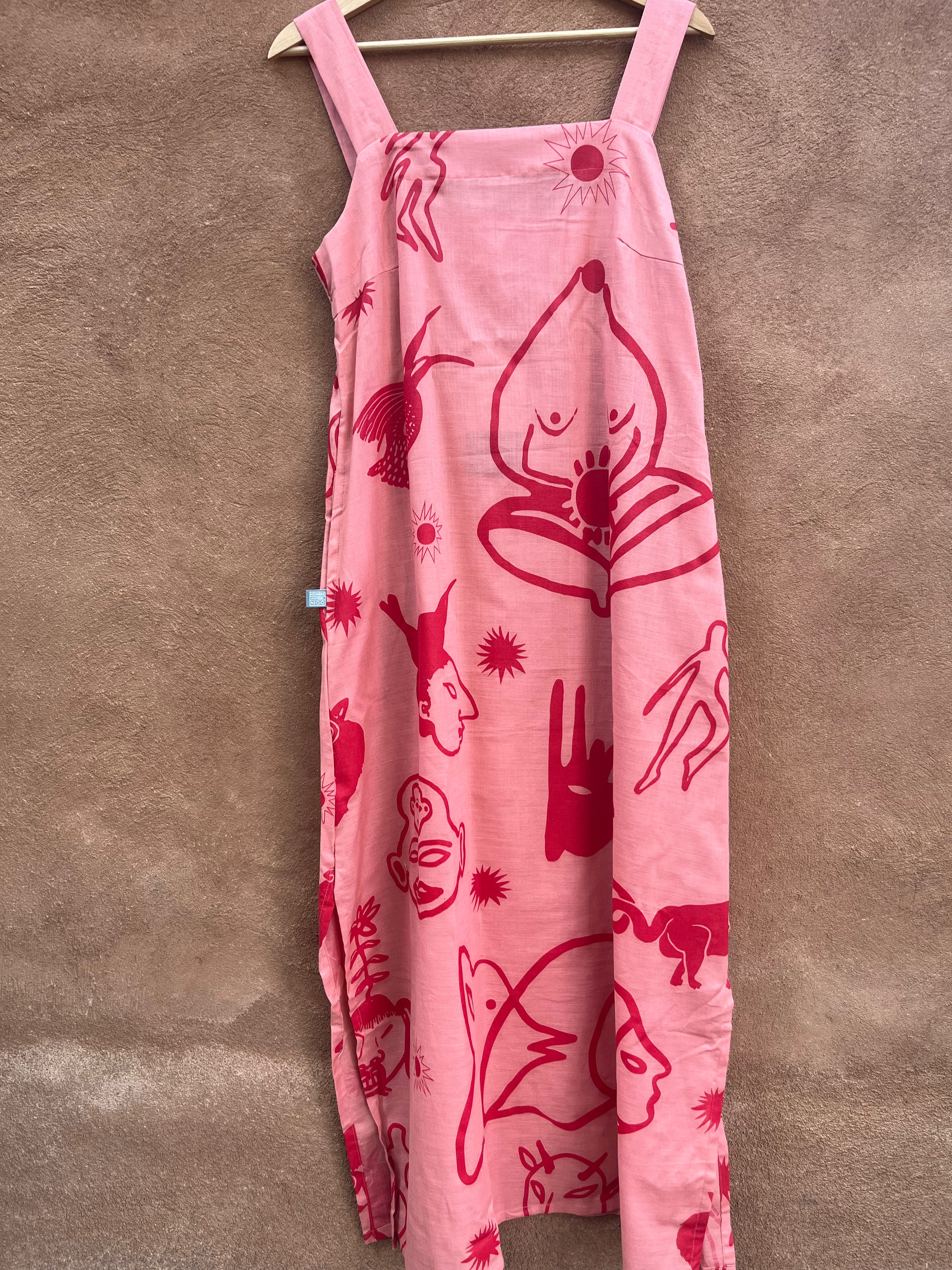 Maxi Dress • Medium • Screen Printed Wearable