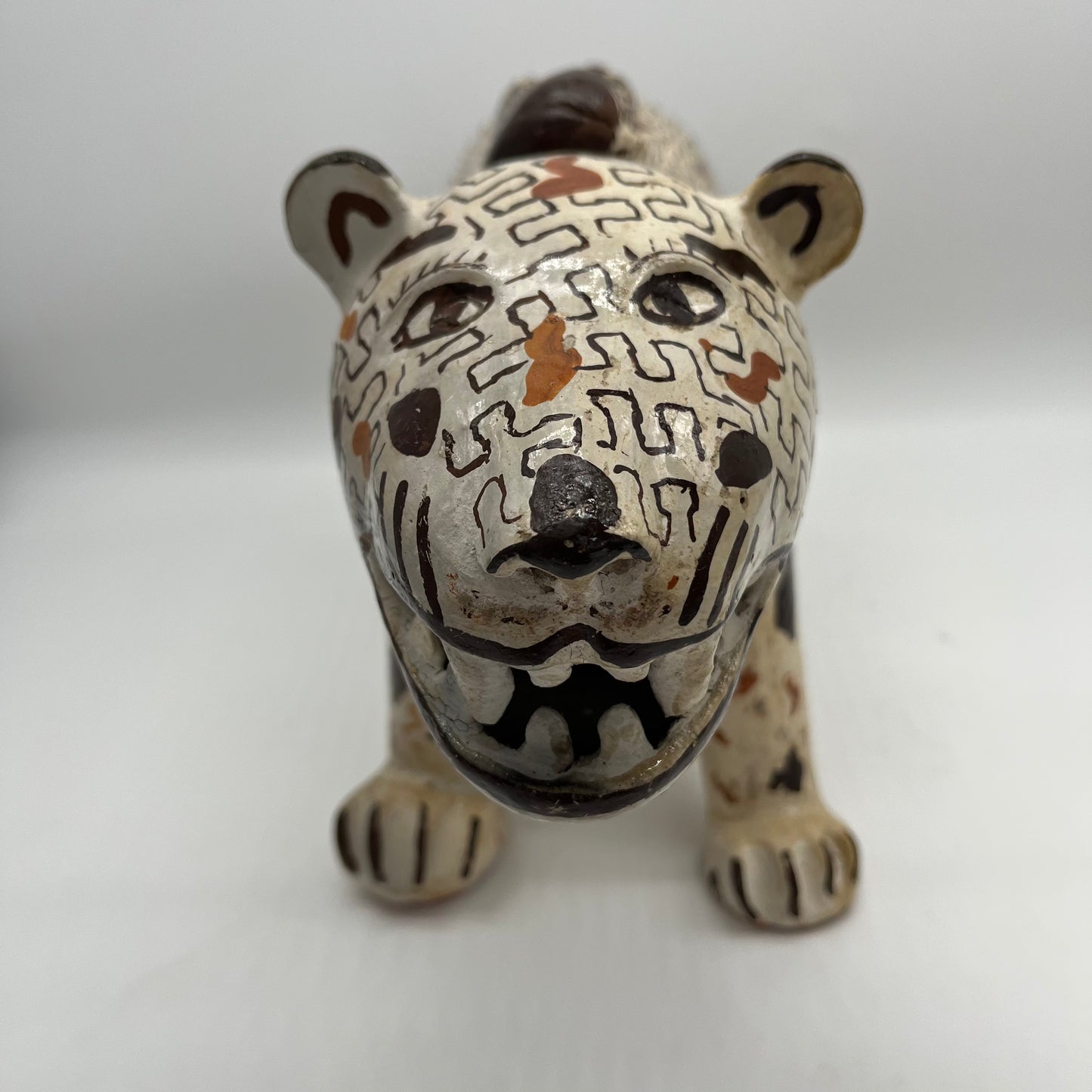 Jaguar with Girl ~ Shipibo Sculpture