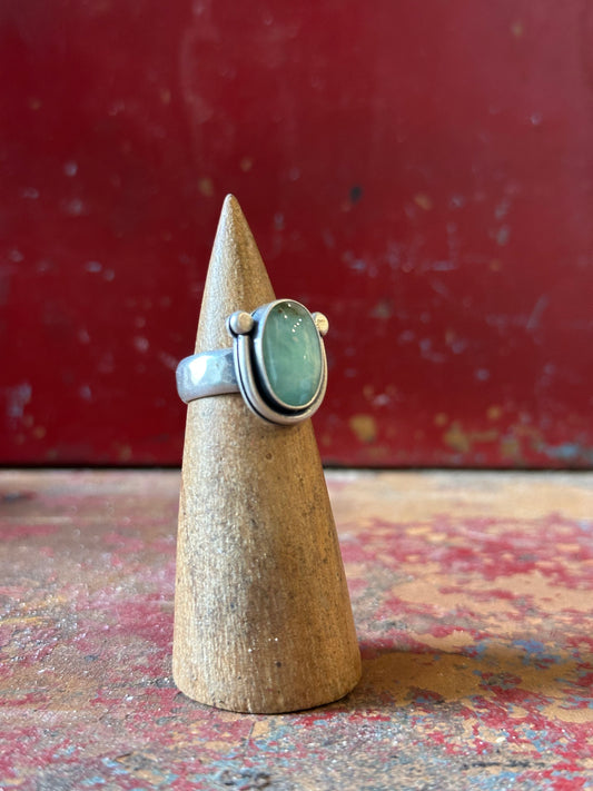 Andean Opal - Sterling silver statement ring - 6.5