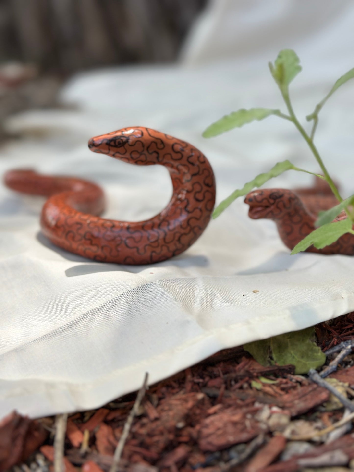 Shipibo Ceramic ~ Snake - 2 sizes