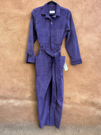 Jumpsuit - Purple Corduroy - long sleeves