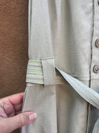 Tan Linen - Sleeveless ~ A-line dress