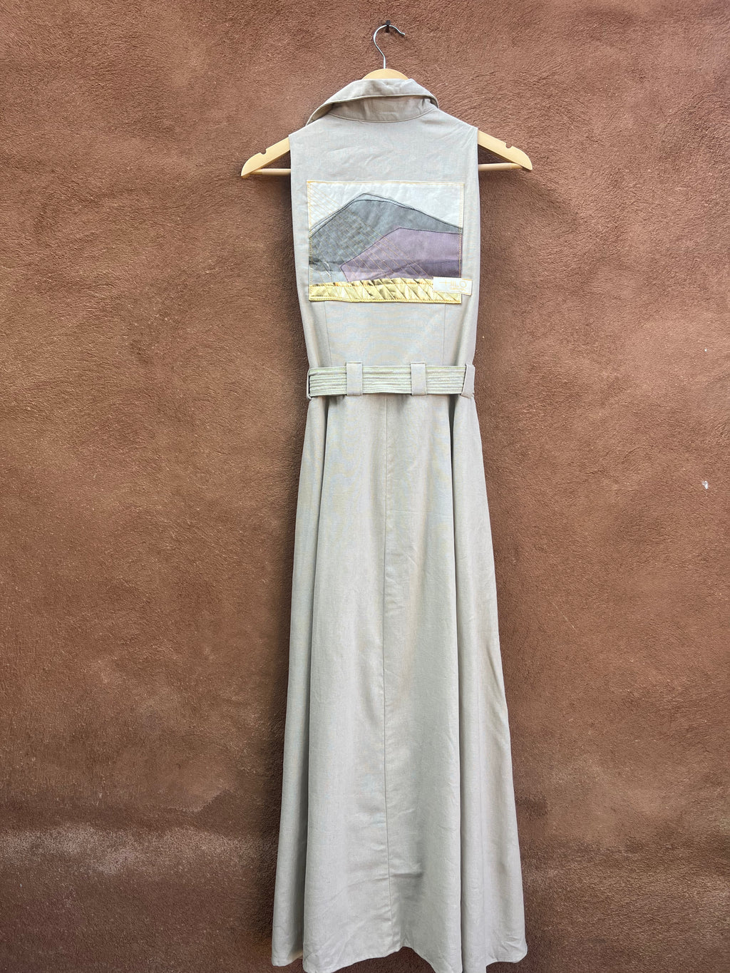 Tan Linen - Sleeveless ~ A-line dress