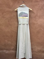 Tan Linen - Sleeveless ~ A-line dress