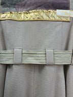 Tan Linen - Sleeveless ~ A-line dress