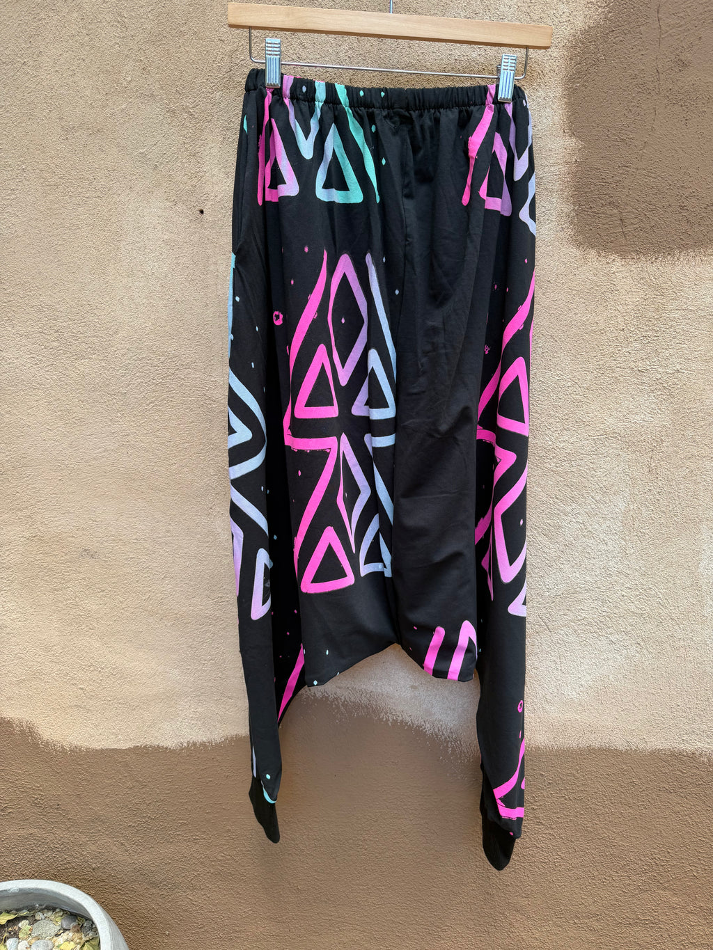Screenprinted pants ~ Large ~ multicolored