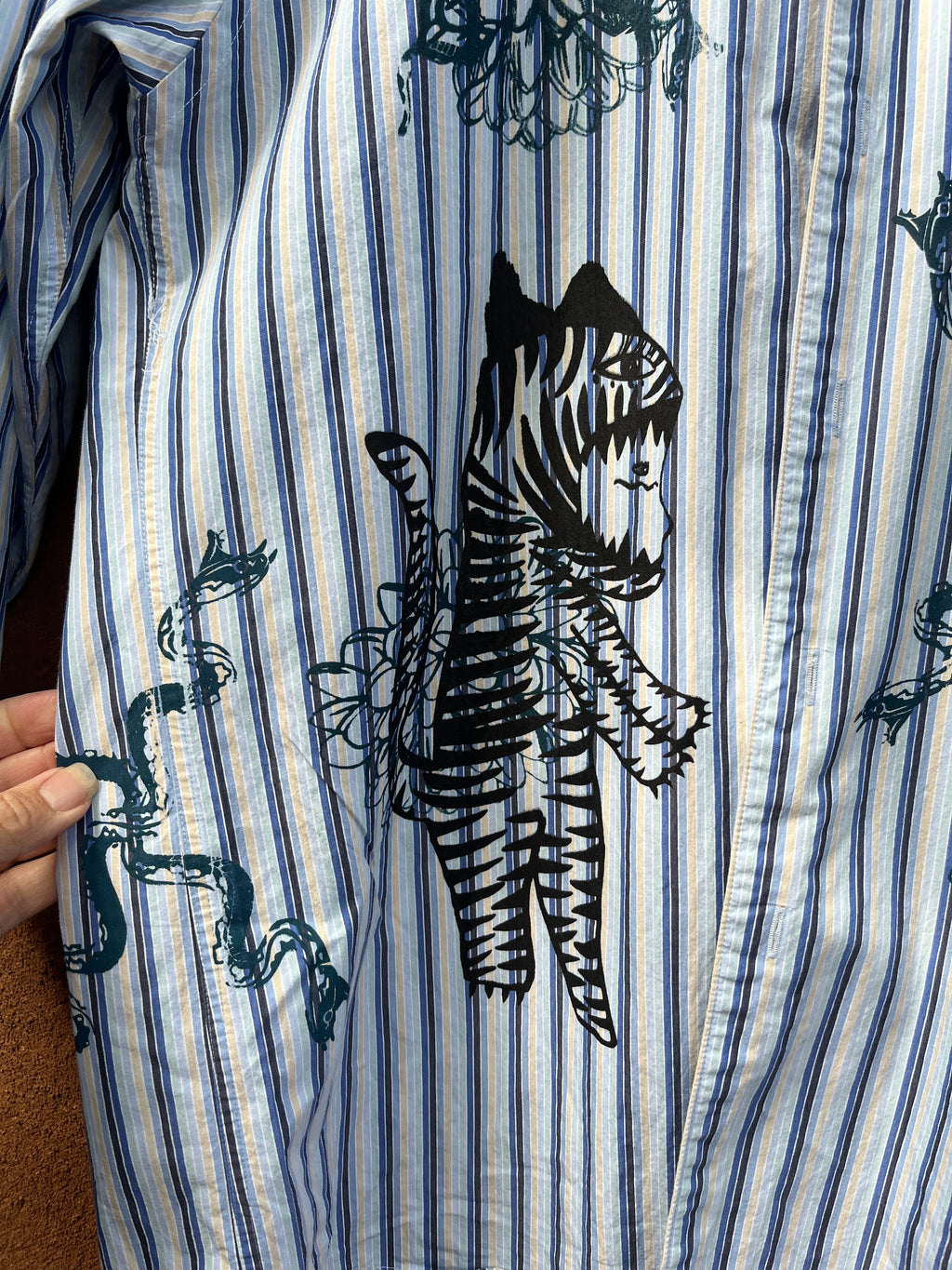 Upcycled Collared Shirt  - Medium