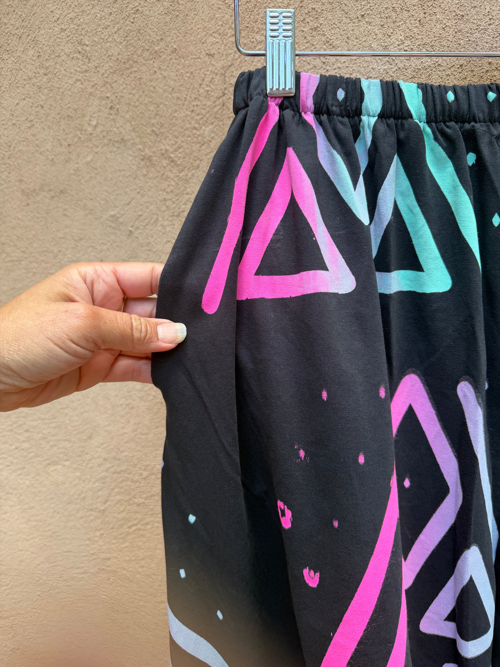 Screenprinted pants ~ Large ~ multicolored