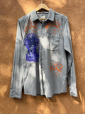 Screenprinted Collared Shirt - REI - Medium