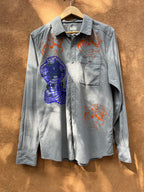 Screenprinted Collared Shirt - REI - Medium