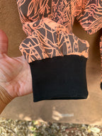 Screenprinted pants ~ Large ~ Orange