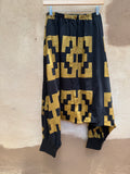 Screenprinted pants ~ Large ~ Black & Gold