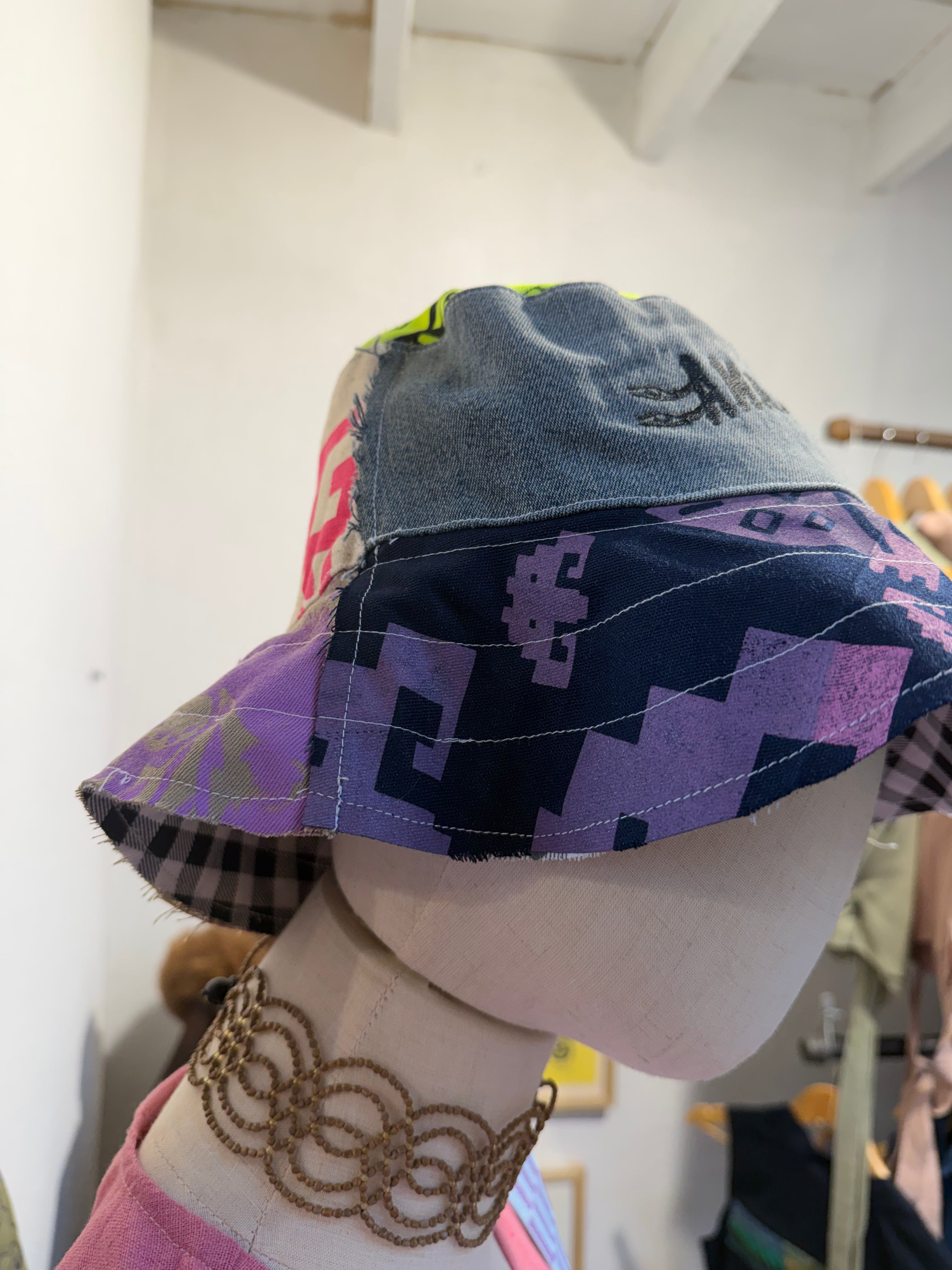 Bucket hat ~ screen printed ~ reversible