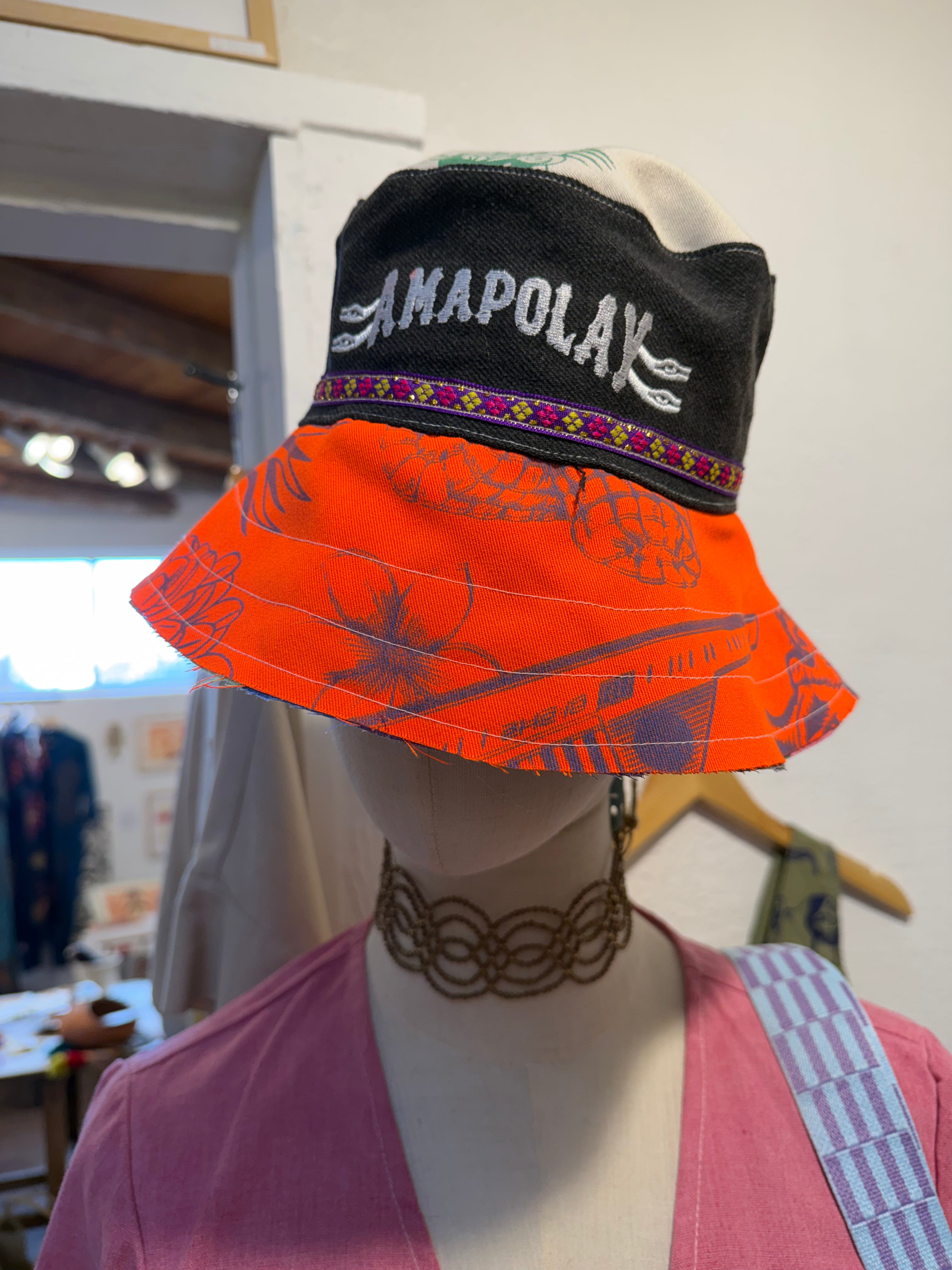 Bucket hat ~ screen printed ~ reversible