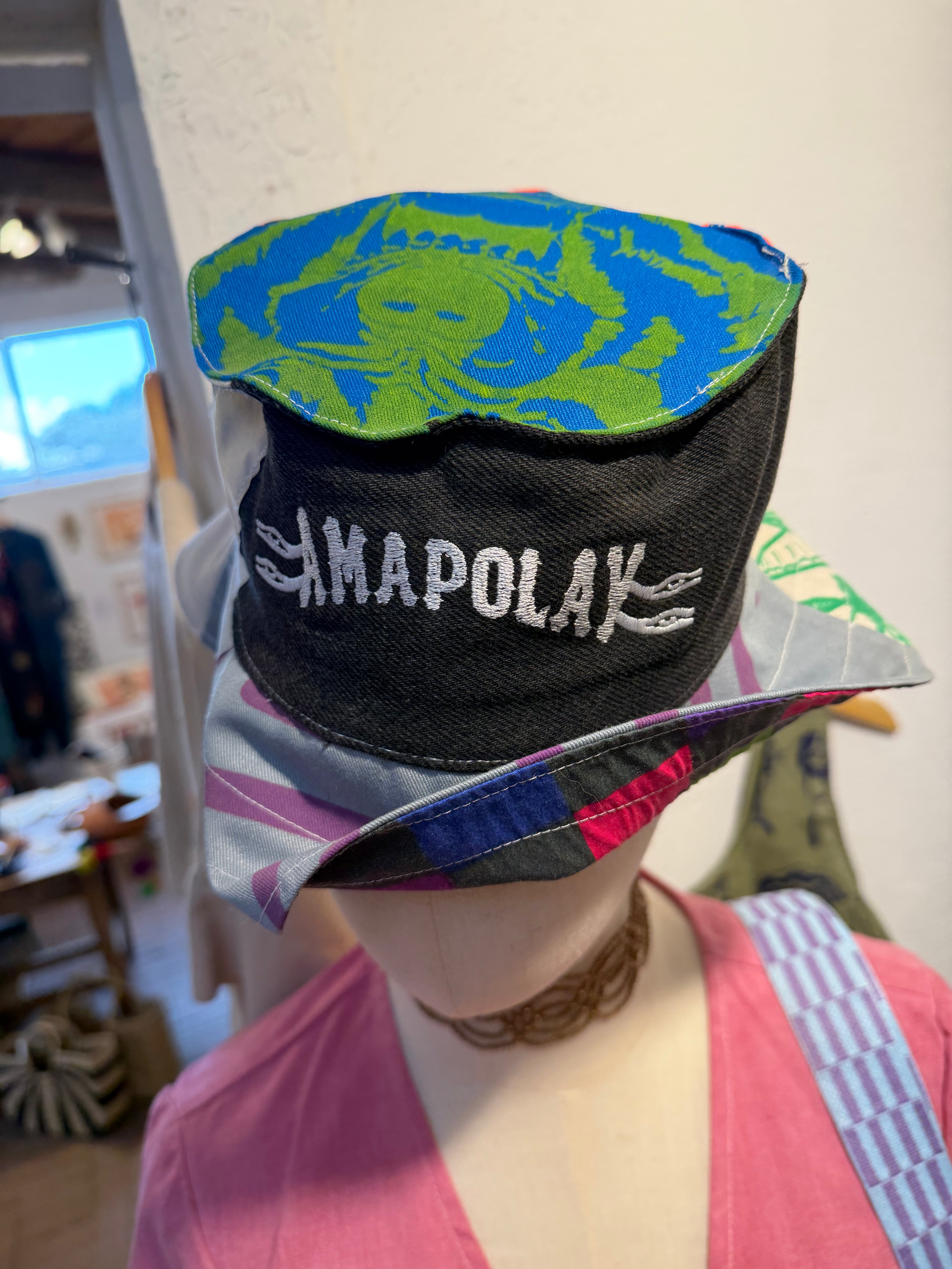 Bucket hat ~ screen printed ~ reversible
