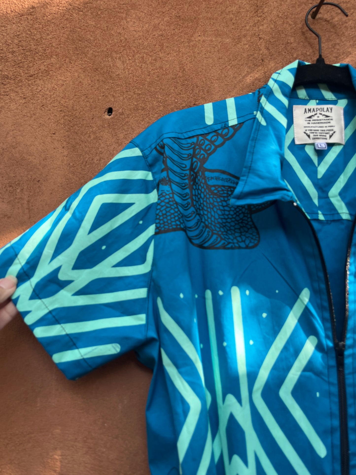 Screenprinted Jumpsuit ~ Large