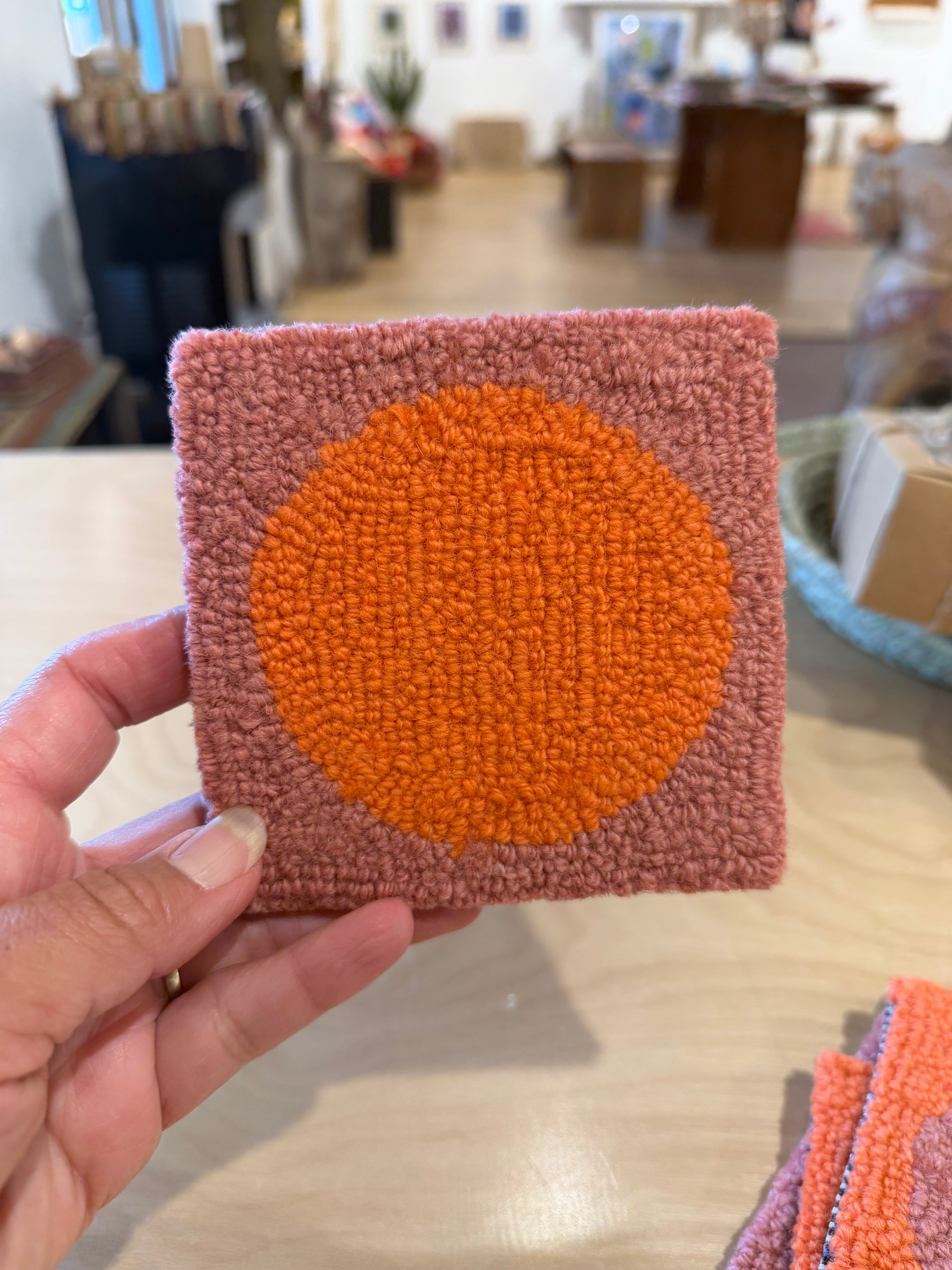 Coasters - Pink & neon melon