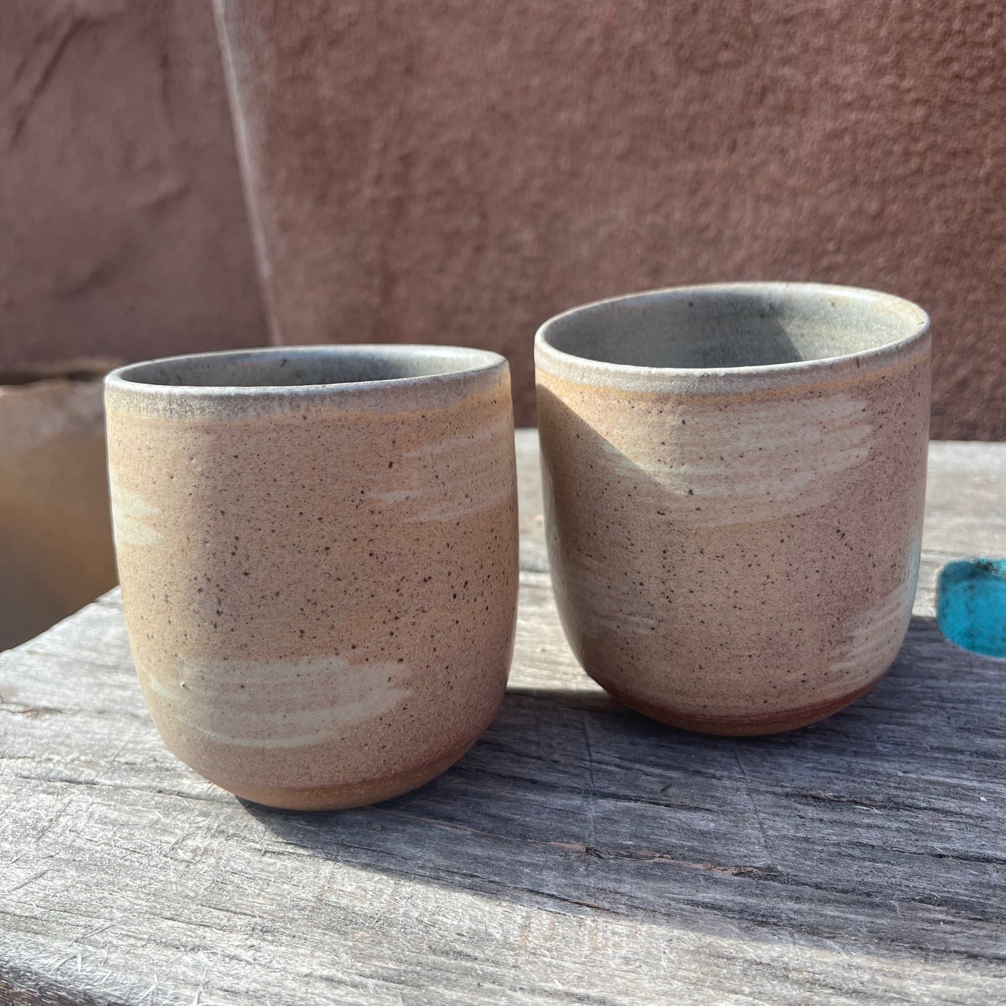 Cup ~ Straw ~ dusty green satin interior