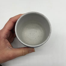 Load image into Gallery viewer, Cup ~ white matte ~ dusty green satin interior
