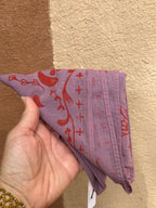 Parsley • Hand-dyed bandana • Pink & Res