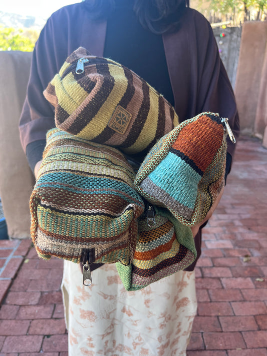 Pouches ~ Earth Tones ~100% sheep wool textiles