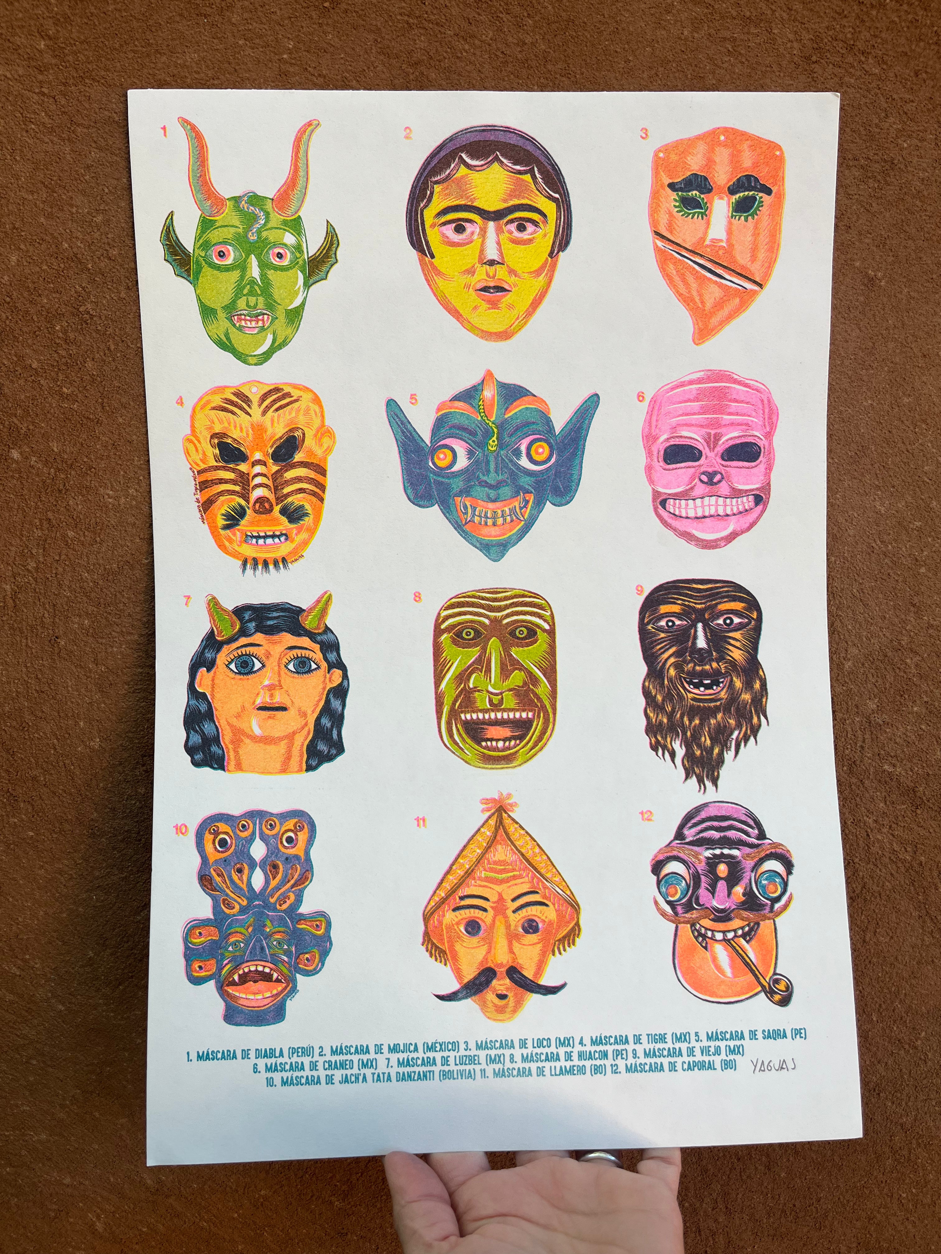 Masks - Risograph
