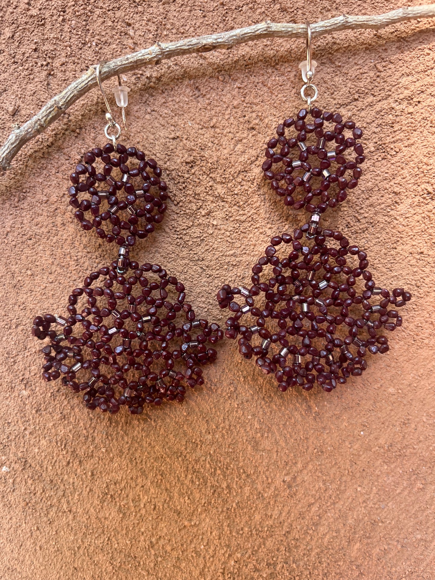 Earrings “Abanico” ~ Amazonian Seed