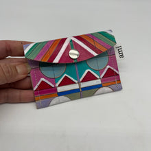 Load image into Gallery viewer, Small Ink Leather pochette - Handpainted - Multicolored
