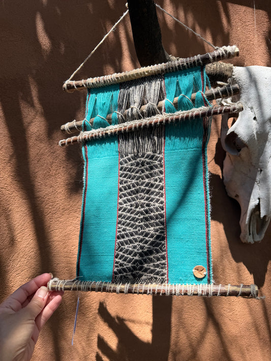 Peruvian textile ~ Turquoise ~ Naturally dyed