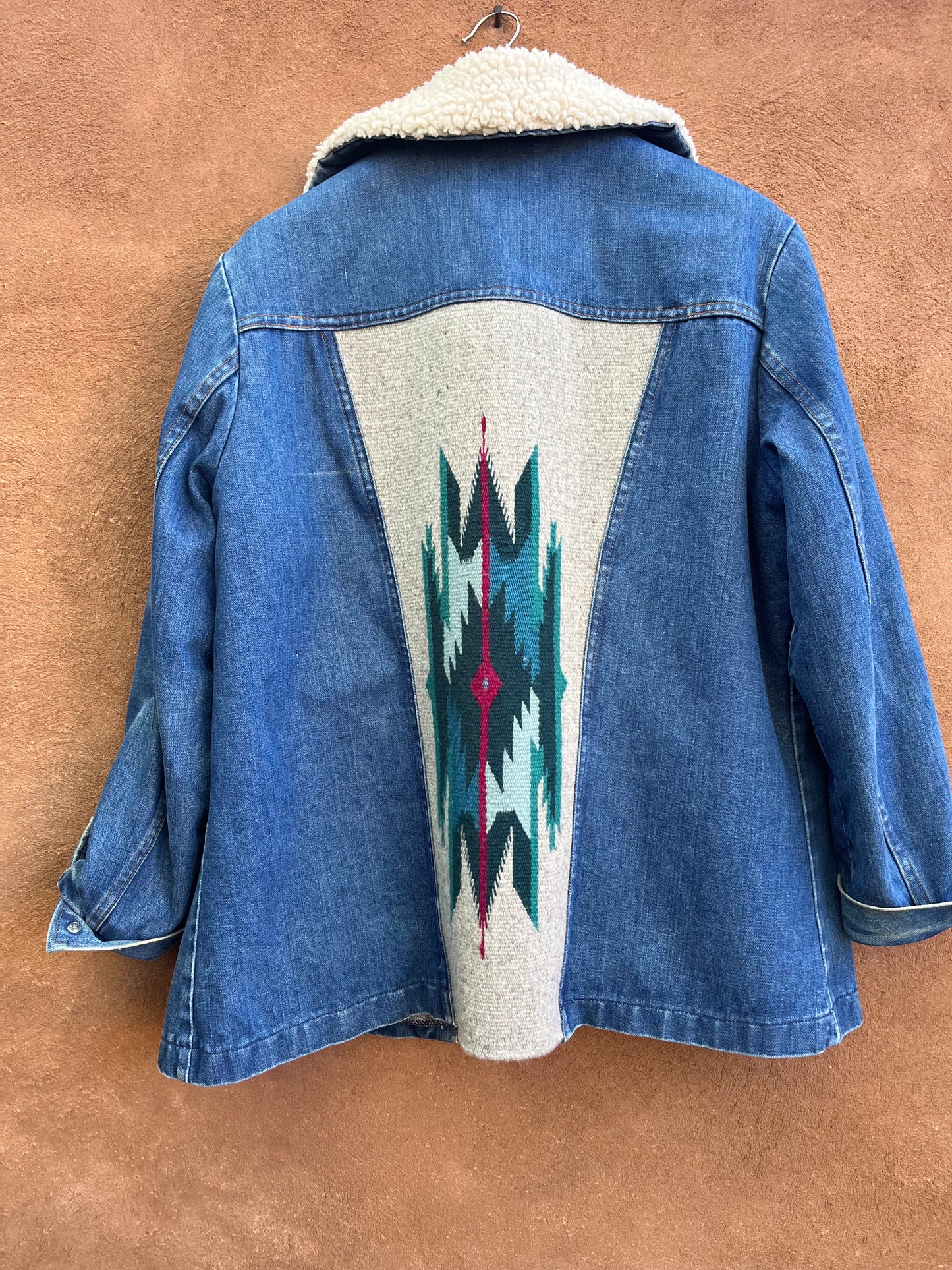 Vintage Levi’s jacket ~ Second-Hand Levi denim jacket with an original handwoven back panel.