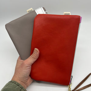 Wristlet - Silver & Red