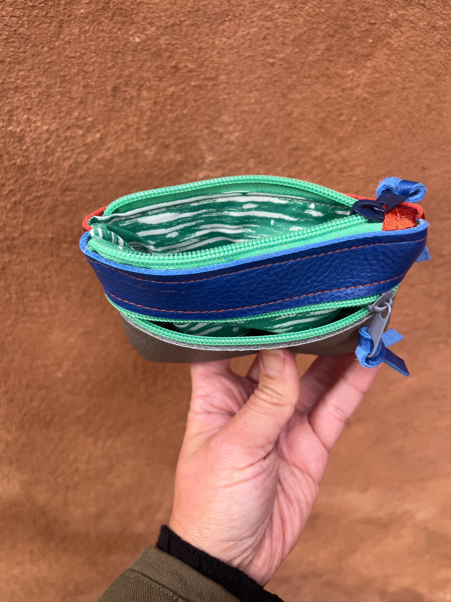 Small Zip Leather Wallets