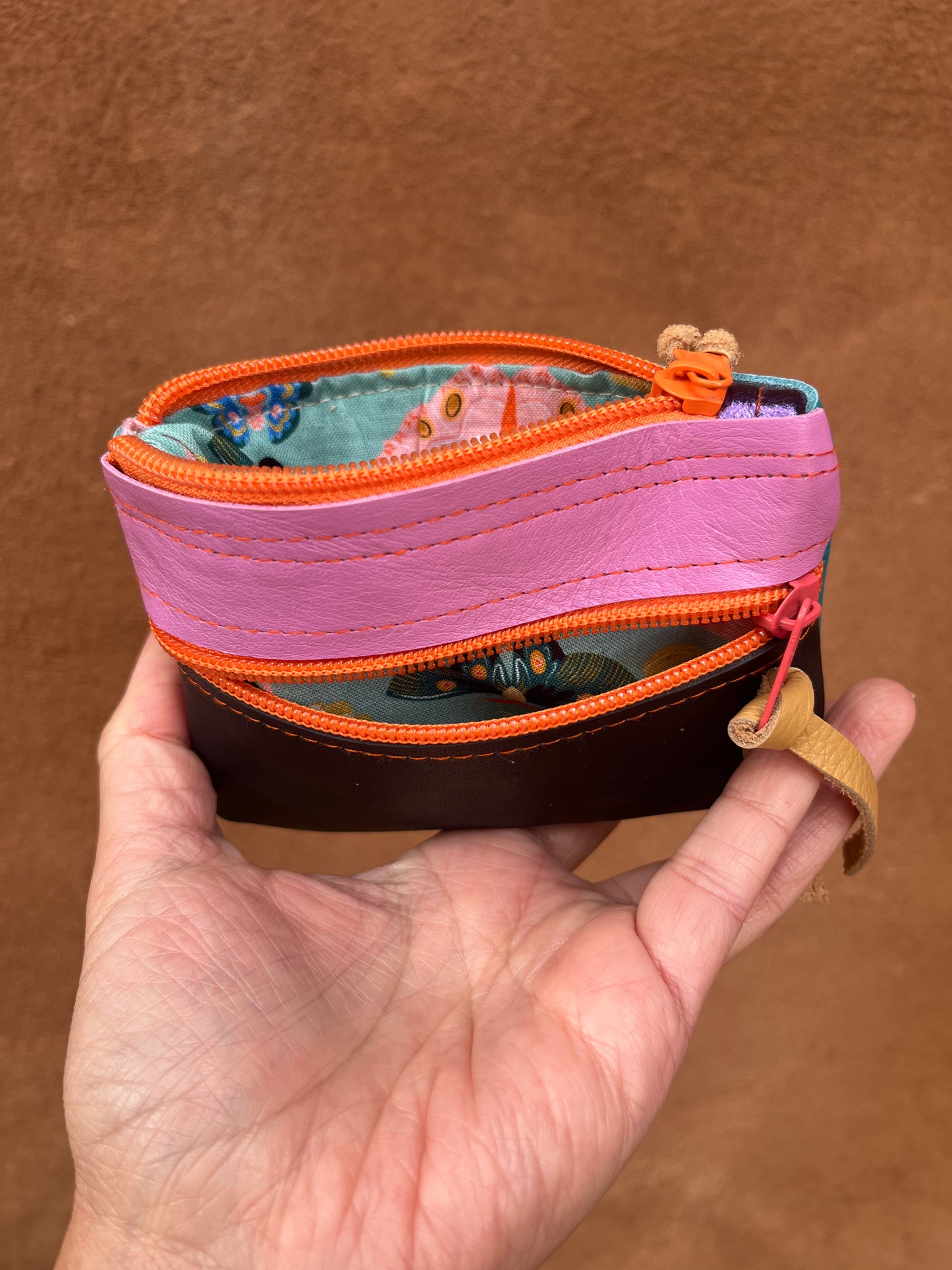 Small Zip Leather Wallets