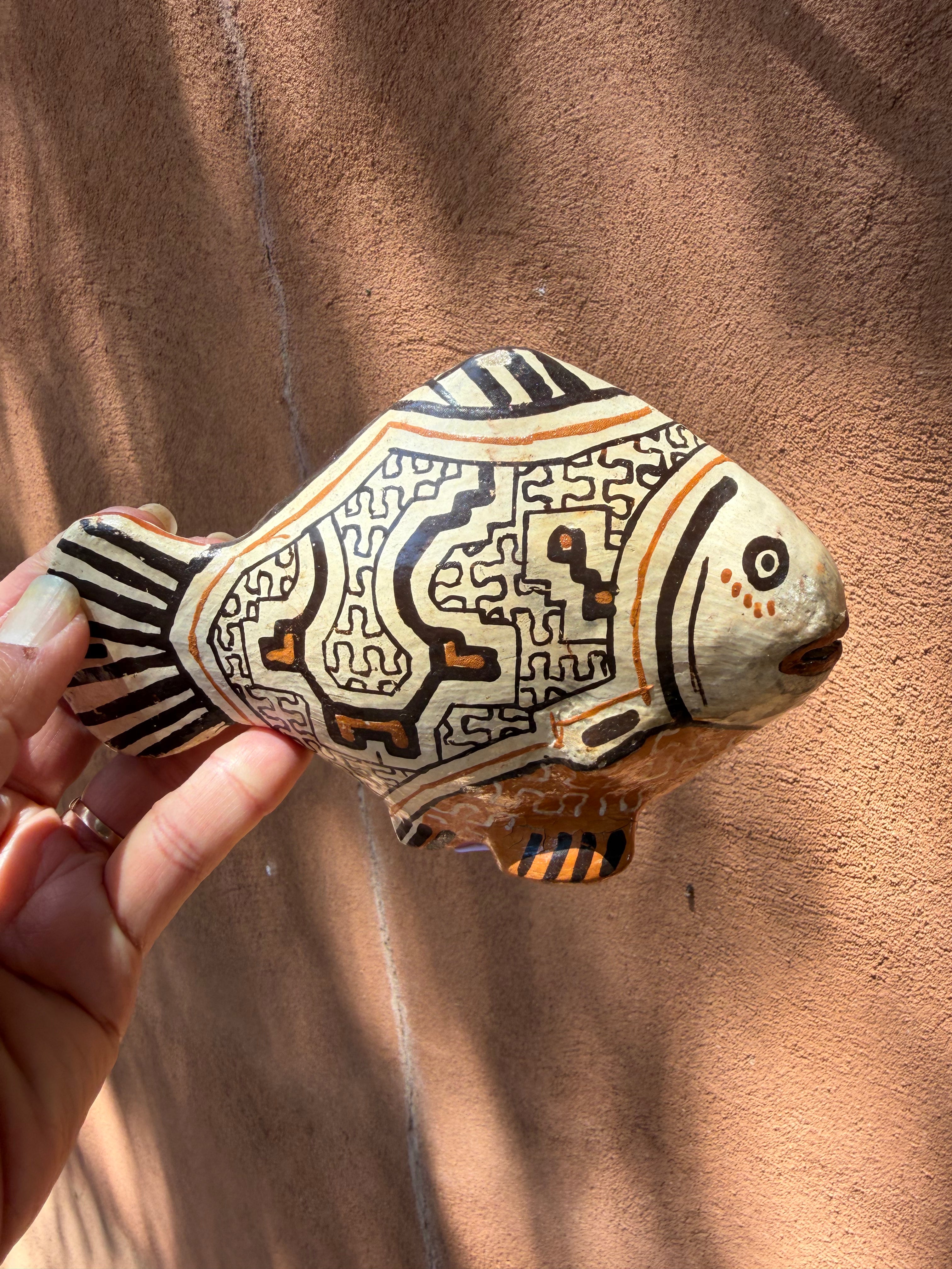 River fish - shipibo ceramic