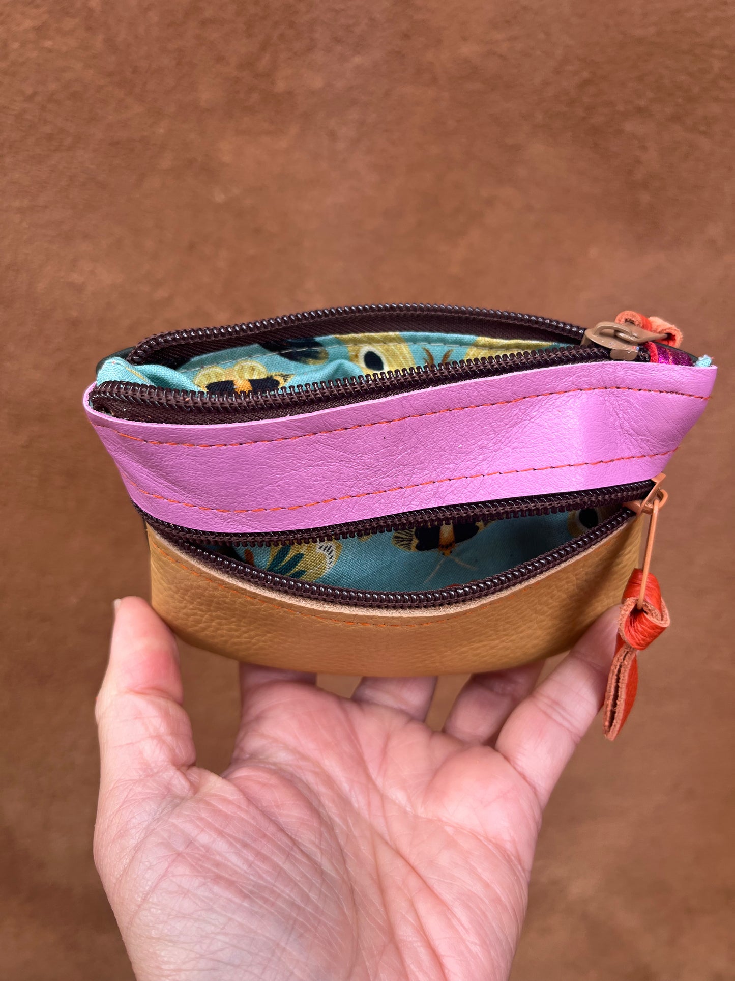 Small Zip Leather Wallets