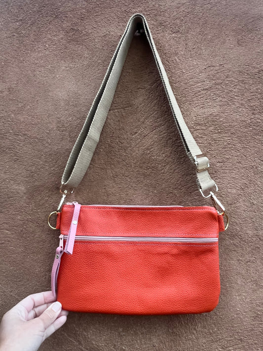 Crossbody Bag - Solid ~ Orange