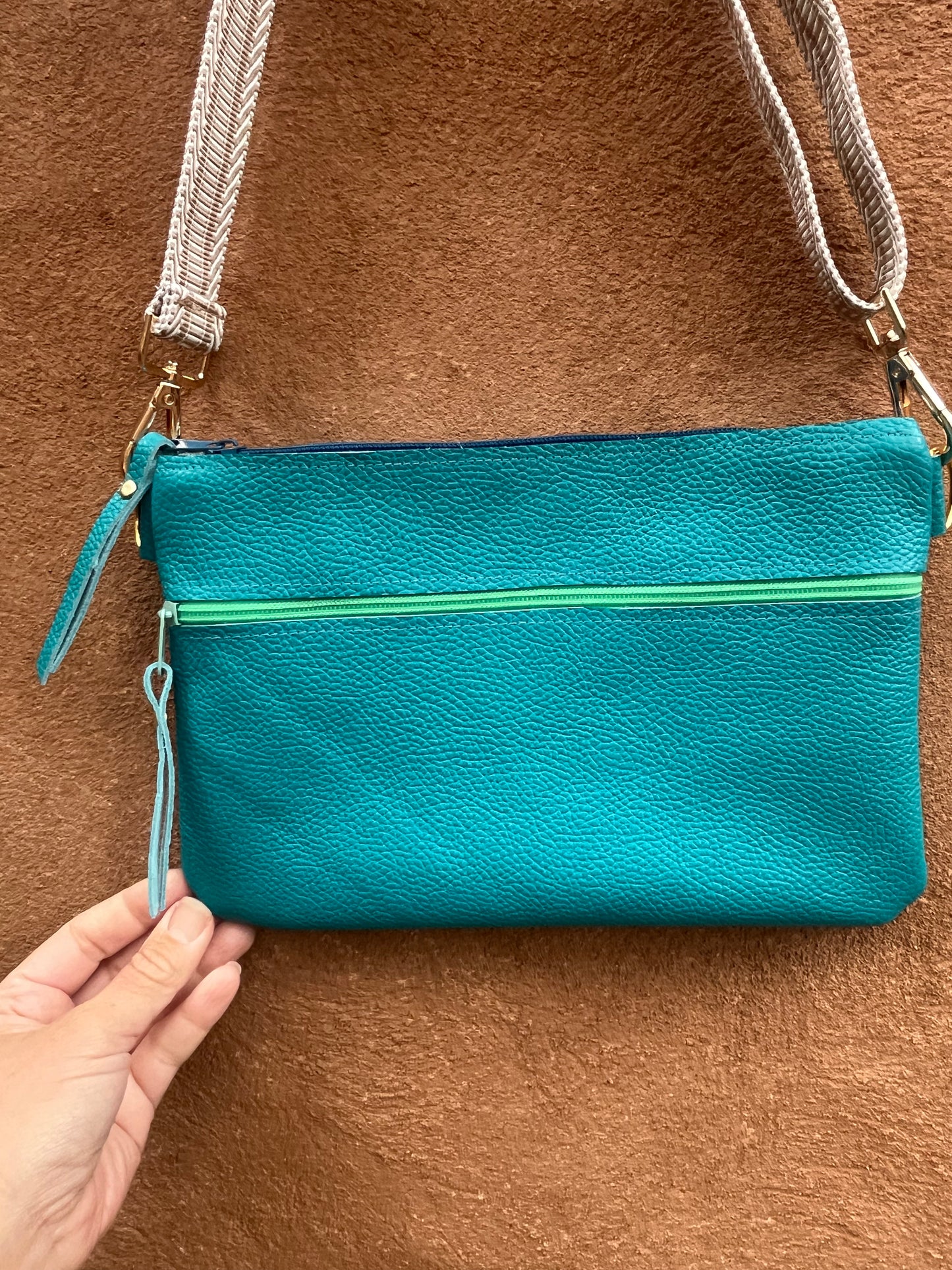 Crossbody Bag - Solid ~ Turquoise