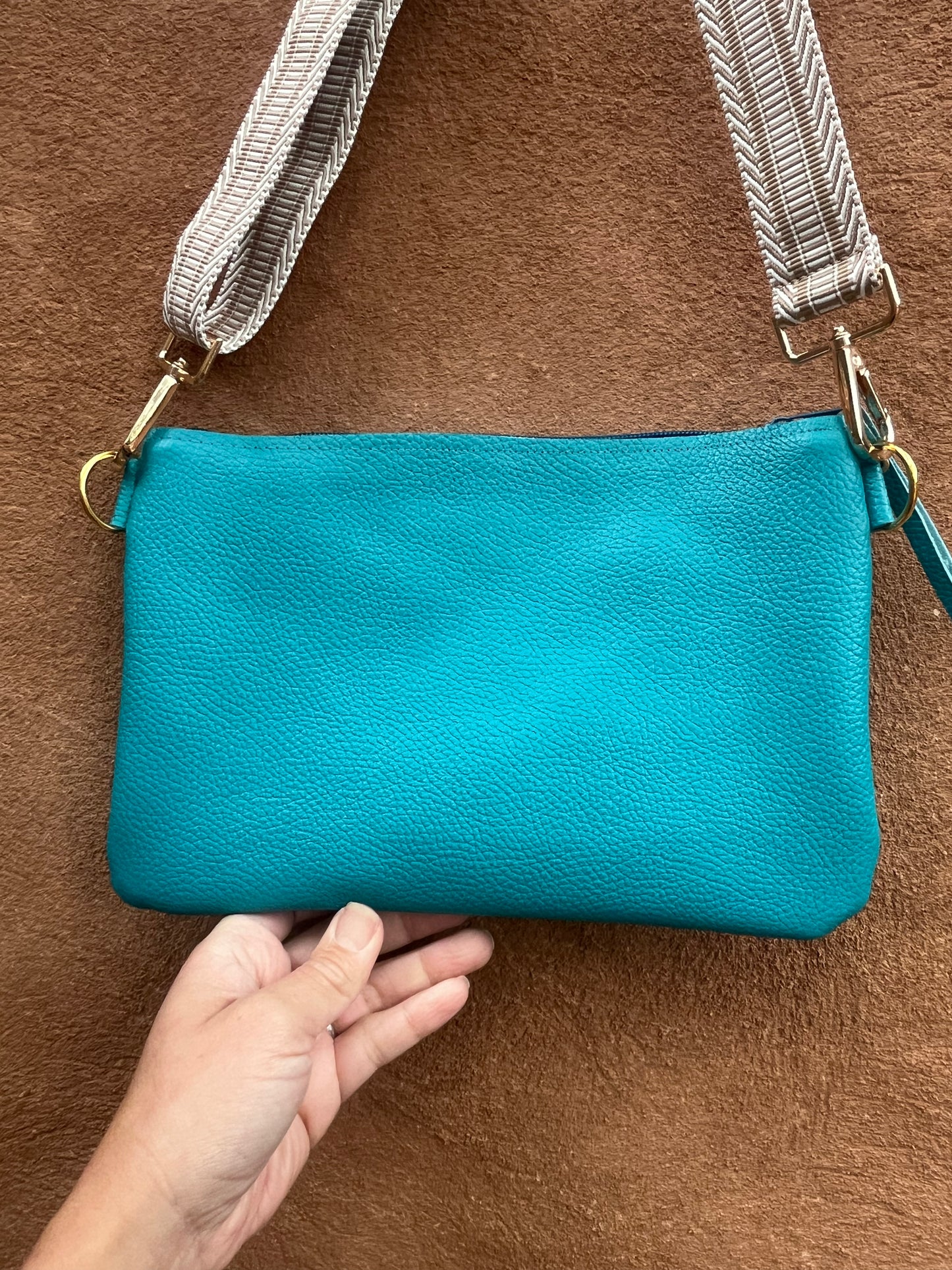 Crossbody Bag - Solid ~ Turquoise