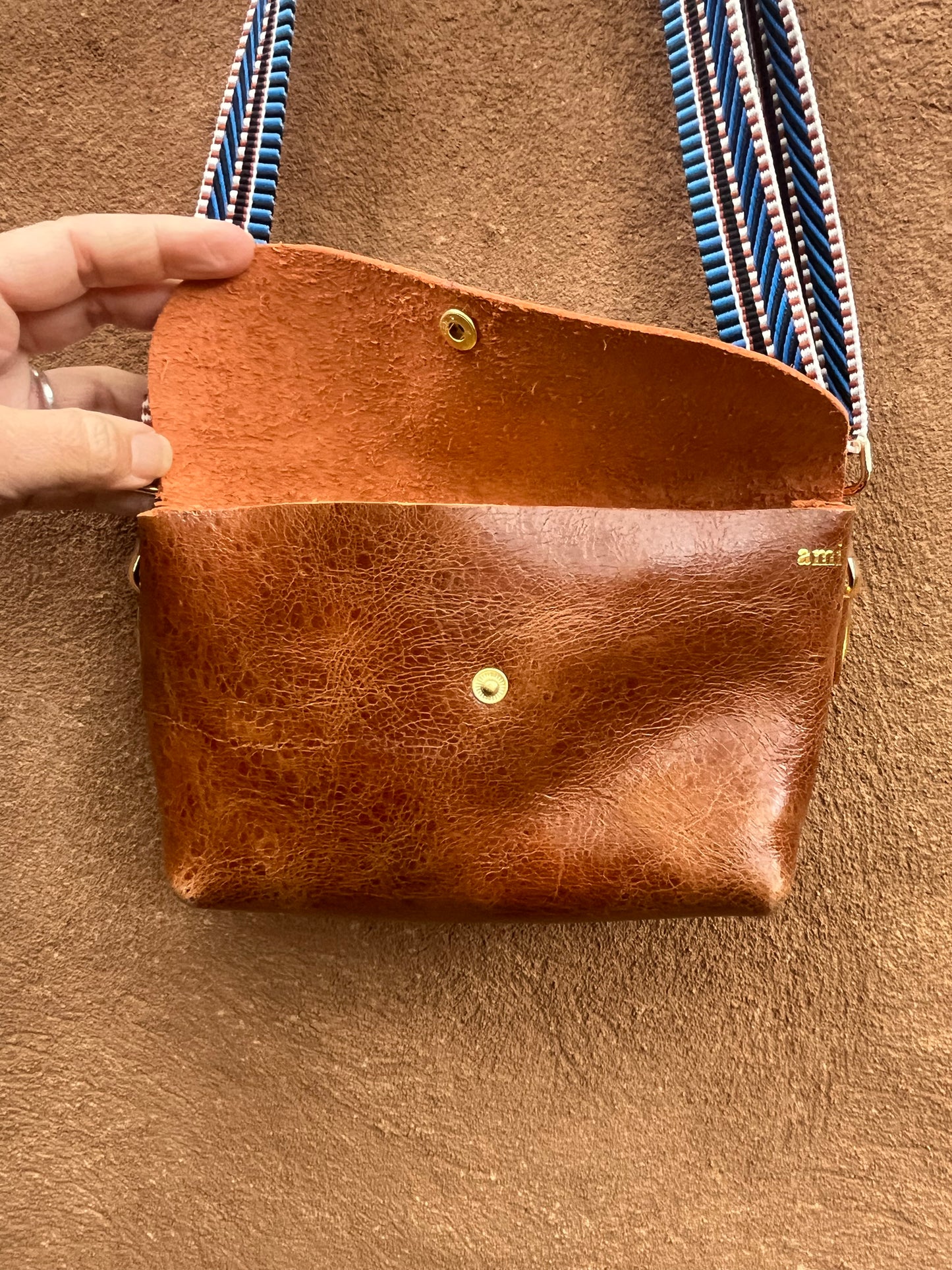 Crossbody Bag - Brown Leather