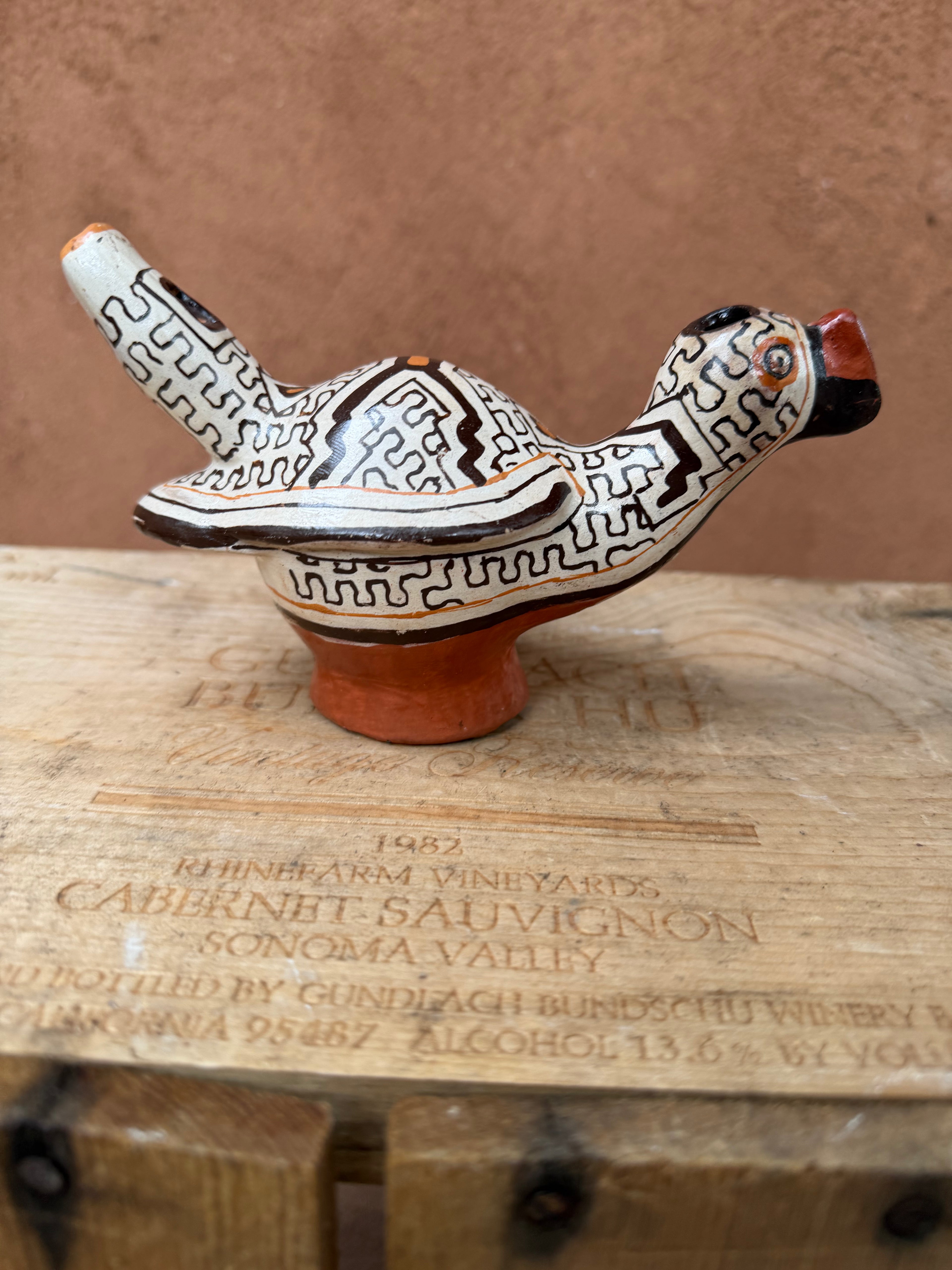Shipibo Ceramic ~ parrot ~ whistle