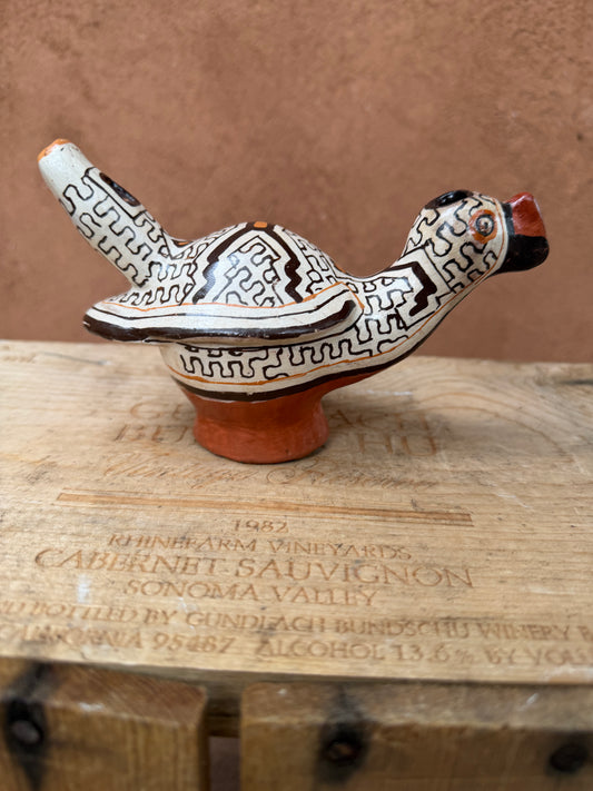 Shipibo Ceramic ~ parrot ~ whistle