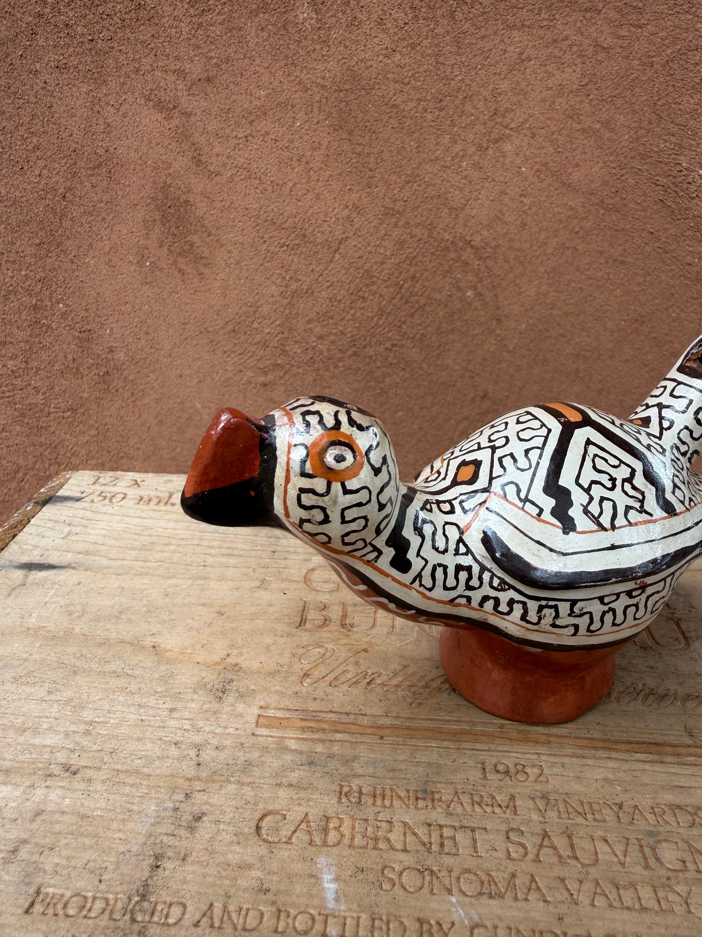 Shipibo Ceramic ~ parrot ~ whistle